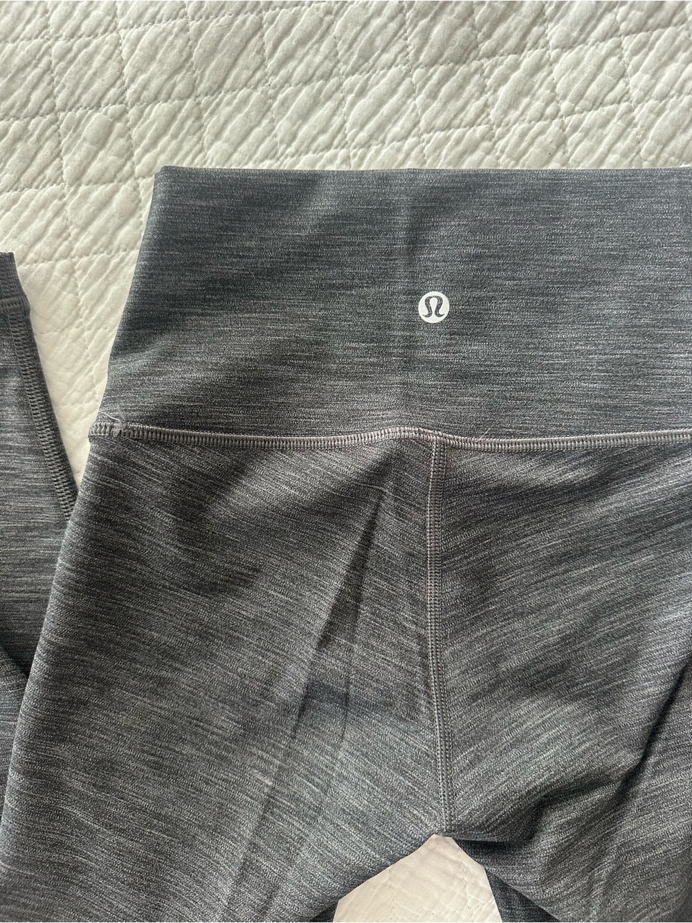 lululemon Heather Gray High-Waist Active Leggings